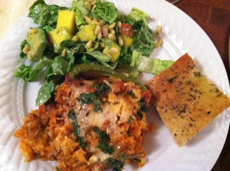 stuffed pepper dinner