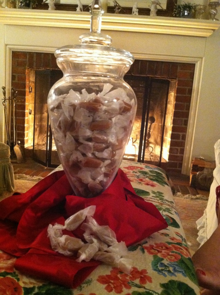 jar of caramels